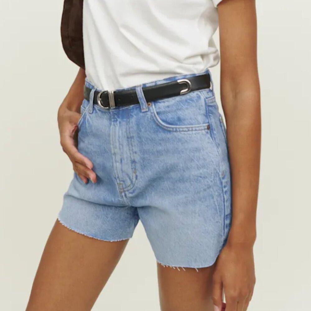 Reformation Kelsey High Rise Loose Jean Shorts